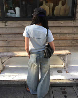 [1st Re-release] (ORIGINAL) Strawberry Lettering Slim T-Shirt