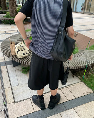 U-neck simple short-sleeved T-shirt