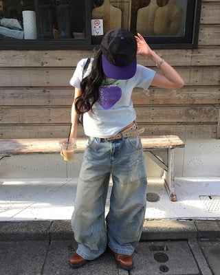 [1st Re-release] (ORIGINAL) Strawberry Lettering Slim T-Shirt
