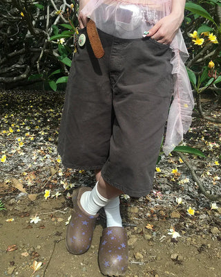 Bag Tag Wide Bermuda Cotton Pants