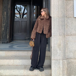 Boucle High-Neck Jacket