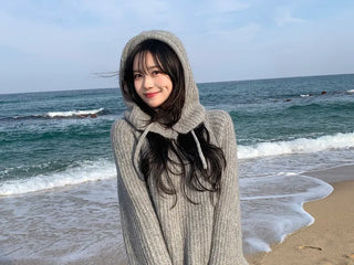 [2pcs] Eco Balaclava Knit Set