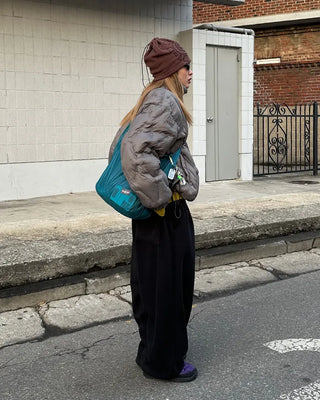 (Unisex) Hip Square Pocket Fleece Balloon Jogger Pants
