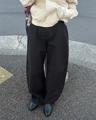 Wide cotton pants