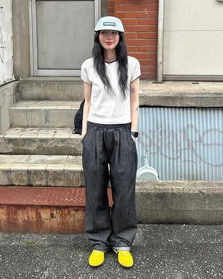 Two-tone ringer neck T-shirt