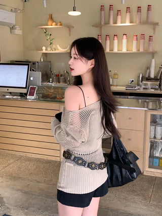Wave sheer net mesh knit (5 colors)