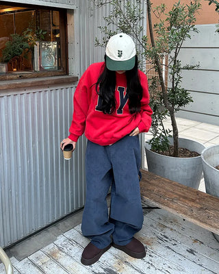(Unisex) 2-Way Corduroy Carpenter Pants