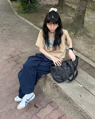 (Unisex) Casual Cotton Elastic Waist Pants