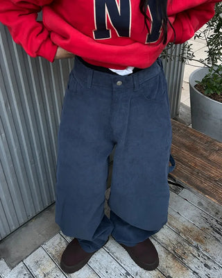 (Unisex) 2-Way Corduroy Carpenter Pants