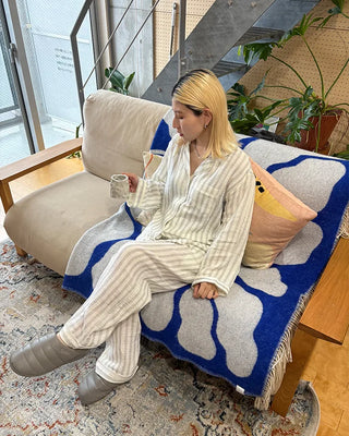 (Unisex) Triple Stripe Gauze Pajama Set
