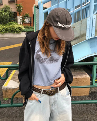 Horse & King Shadow Cropped Half T-Shirt