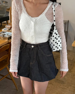 Polka dot shoulder bag