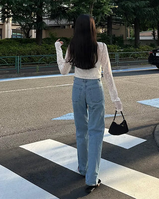 Star See-Through Slim Feed T-Shirt