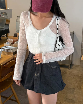 Polka dot shoulder bag