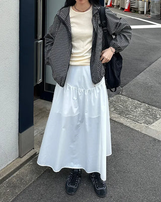 Checked hoodie