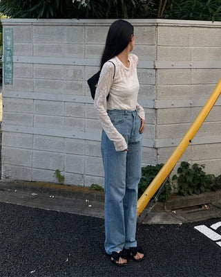 Star See-Through Slim Feed T-Shirt