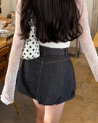 Polka dot shoulder bag