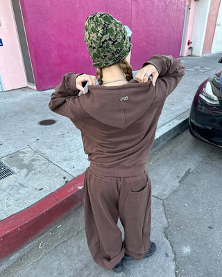 (ORIGINAL) Side-tuck Loose Fit Sweatpants (Fleece Lined)