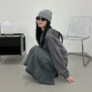 Basic Hooded Double Zip Hoodie