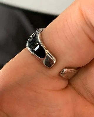 Black Star Open Ring