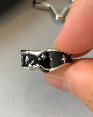 Black Star Open Ring