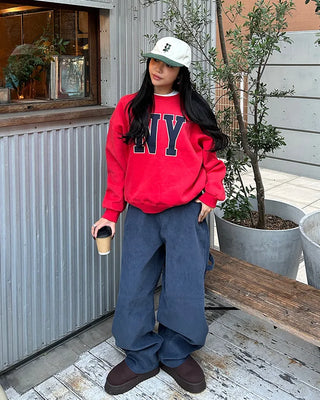 (Unisex) 2-Way Corduroy Carpenter Pants