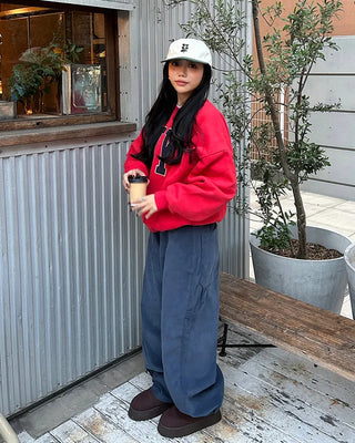 (Unisex) 2-Way Corduroy Carpenter Pants