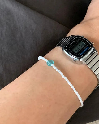 Crystal bead bracelet