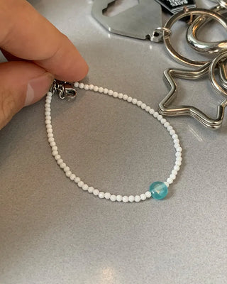 Crystal bead bracelet