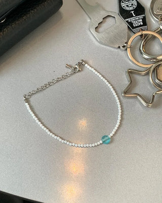 Crystal bead bracelet