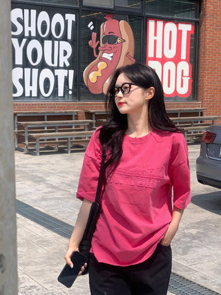 [Unisex] Pigment Stitch Oversized Short-Sleeve T-Shirt (4 colors)