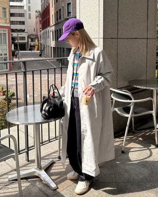 Multi-stripe round neck cardigan