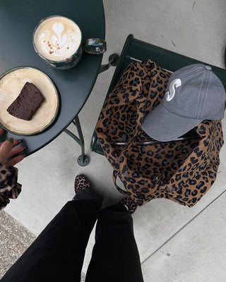 Patterned shoulder bag
