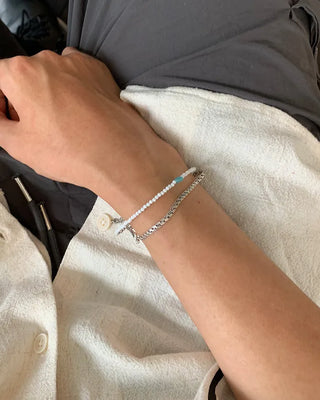 Crystal bead bracelet