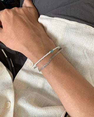 Crystal bead bracelet