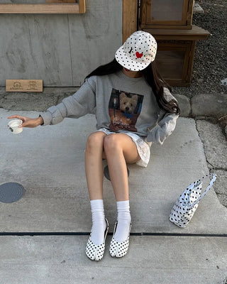 Dot Tabi Flat Shoes