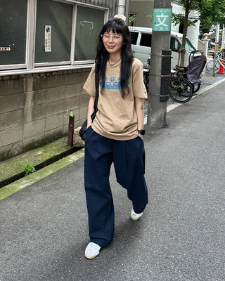 (Unisex) Casual Cotton Elastic Waist Pants