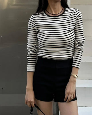 High-waisted shorts