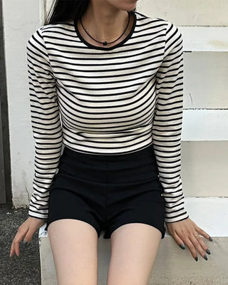 High-waisted shorts
