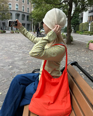 One-shoulder cotton bag
