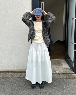 Checked hoodie