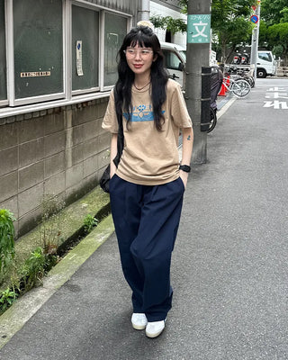 (Unisex) Casual Cotton Elastic Waist Pants