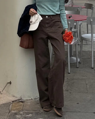 Pocket Point Cotton Wide Pants