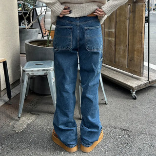 Carpenter wide denim pants