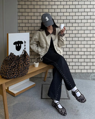 Patterned shoulder bag