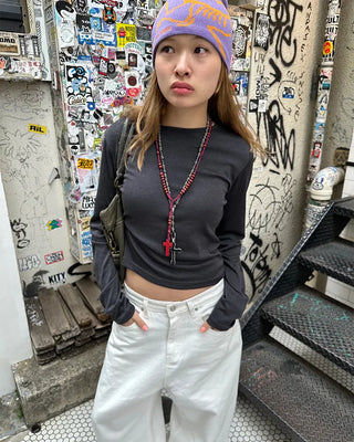 Silver Rivet Wide Cotton Pants