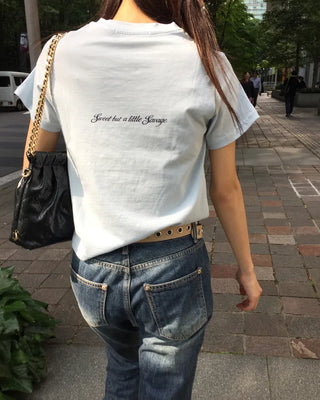 [1st Re-release] (ORIGINAL) Strawberry Lettering Slim T-Shirt