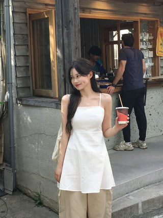 Linen camisole dress