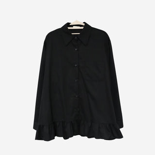 Oversized ruffle shirt