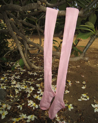 Ribbed knee-high socks